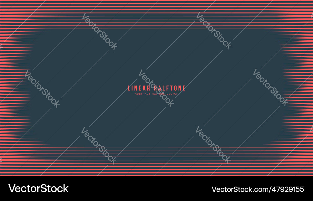 Linear halftone pattern vignette frame red black Linear halftone pattern vignette frame red black vector image