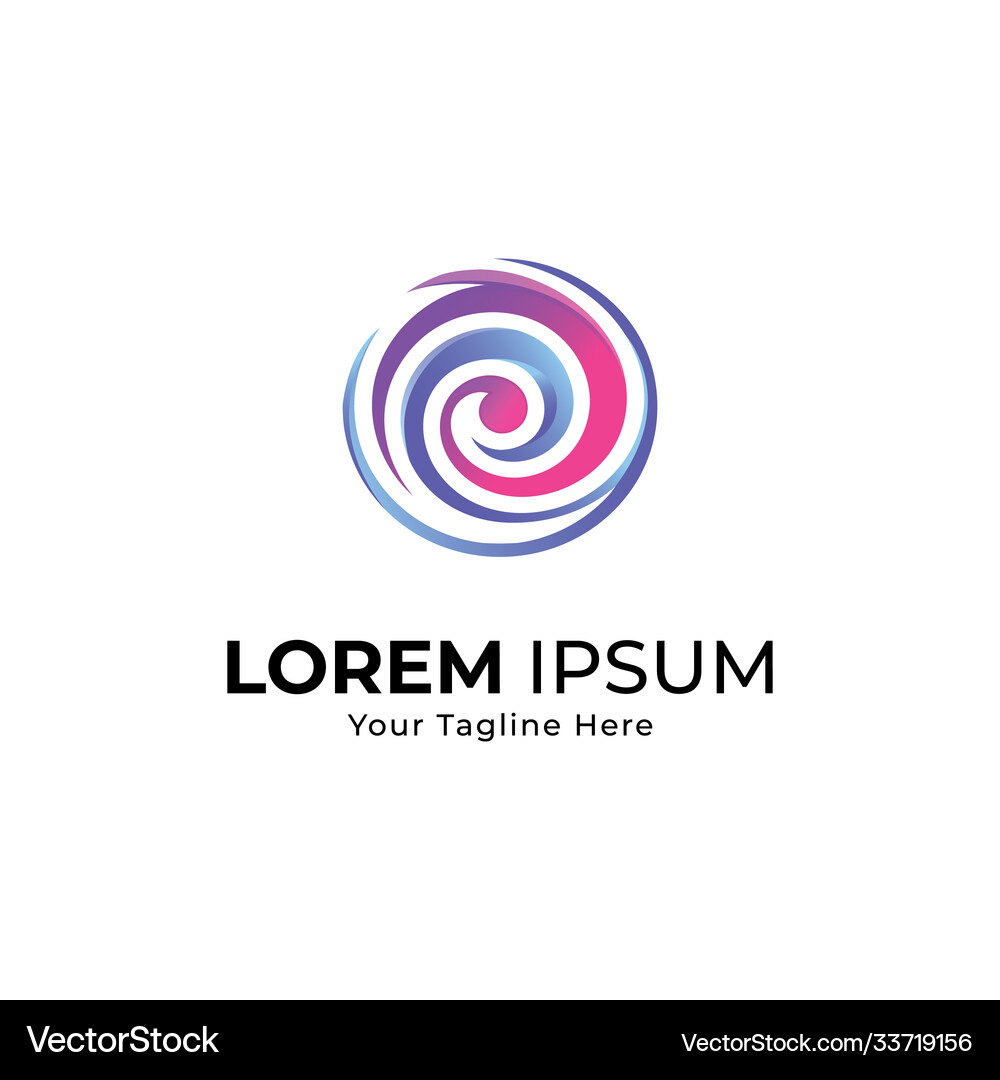 Abstract circle logo design template – Royalty-Free Vector | VectorStock