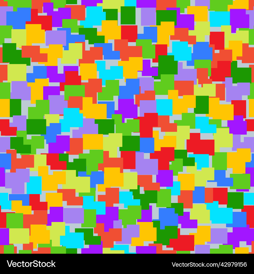 Abstract seamless pattern with random colored vector image