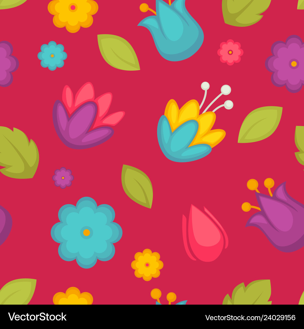 Background seamless pattern with spring Background seamless pattern with spring vector image