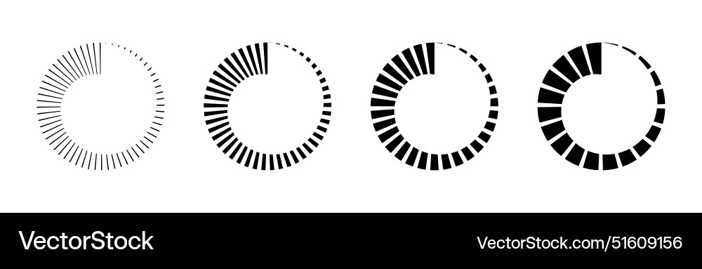 Circle countdown icon time clock symbol timer Circle countdown icon time clock symbol timer vector image