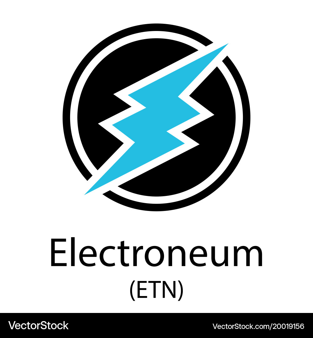 Electroneum cryptocurrency symbol – Royalty-Free Vector | VectorStock