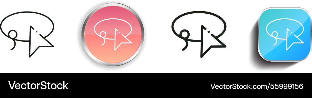 Lasso tool icon thin linear regular and button Lasso tool icon thin linear regular and button Vector Image