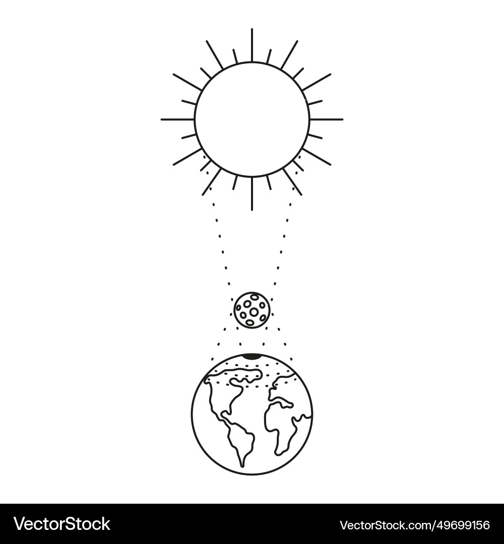 Sun and Moon Black and white Sun and Moon Black and white