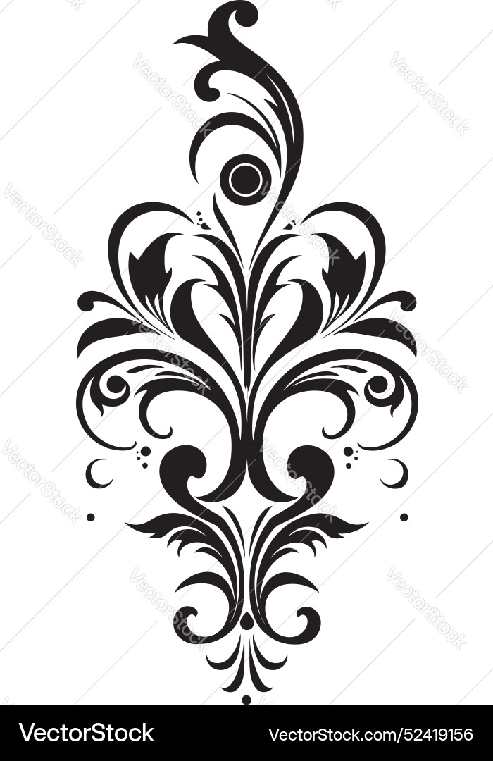 Timeless charm element design intricate style Timeless charm element design intricate style Vector Image