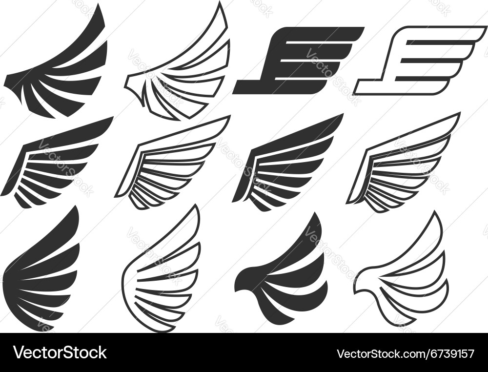 Wings3 Royalty Free Vector Image - VectorStock