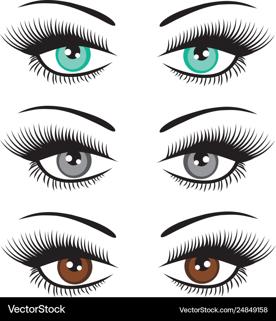 Beautiful eyes Royalty Free Vector Image - VectorStock