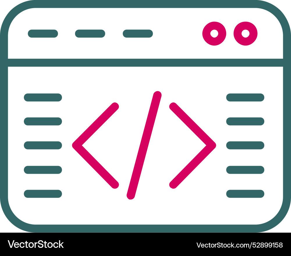 Coding icon design Vector Image