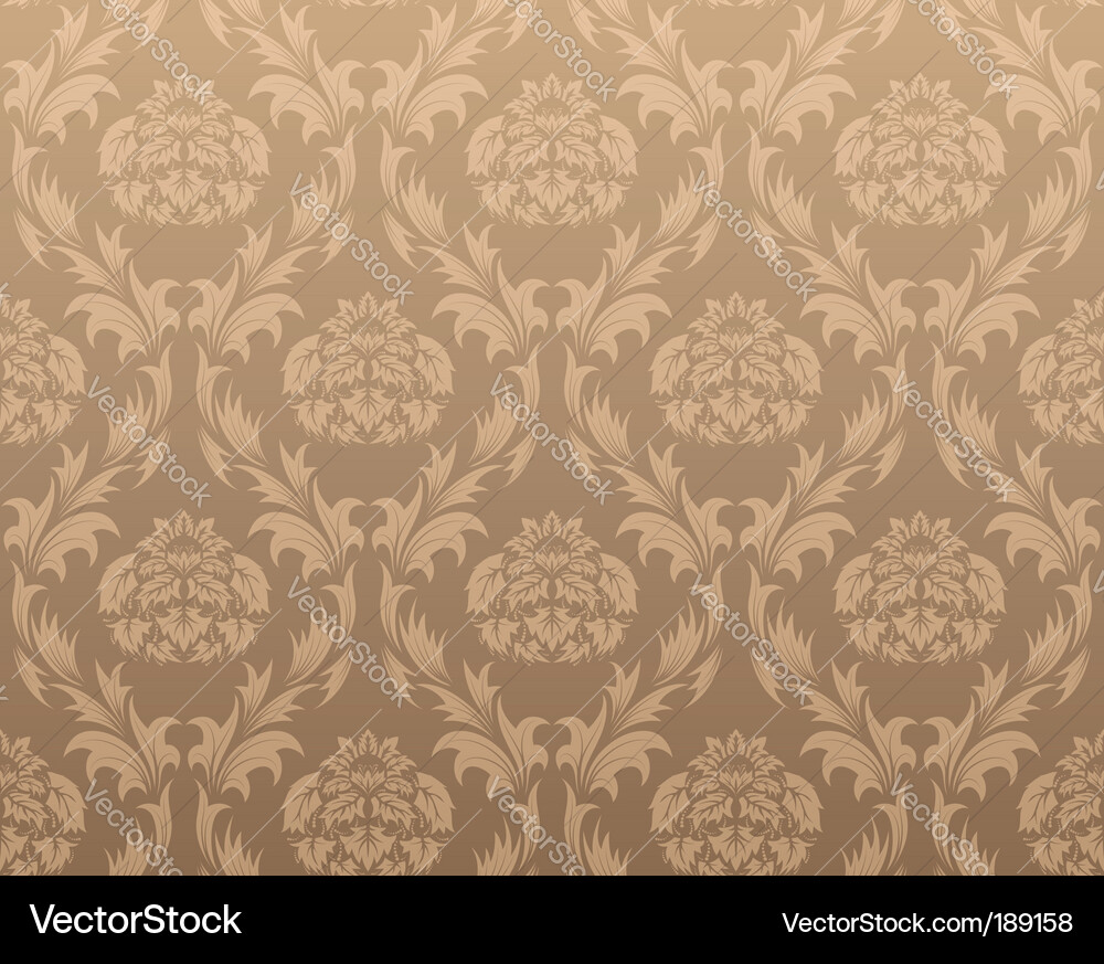 Damask pattern vector image