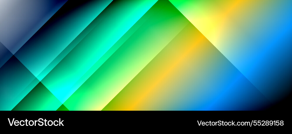 Dynamic shadow lines with gradient colors vector image
