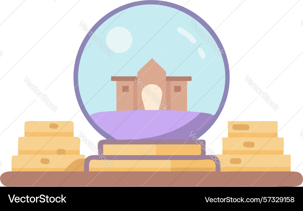Future visions ancient structure within Vector Image