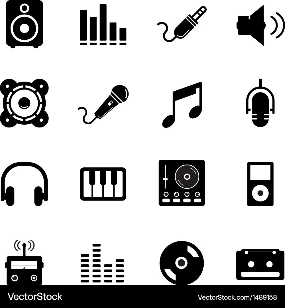 Music Icon Set Vector Image