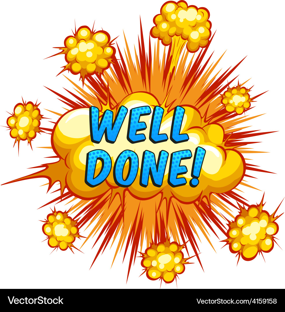 Well Done Royalty Free Vector Image VectorStock well-done-royalty-free-vector-image-vectorstock