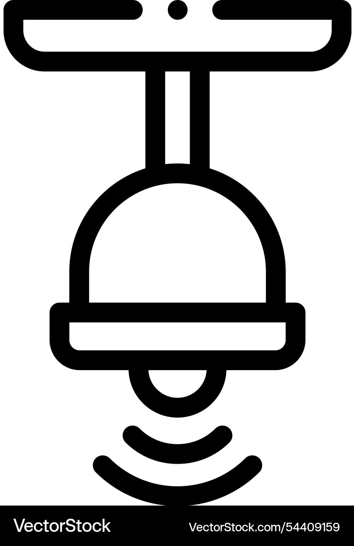 Lamp icon thin linear style design isolated Lamp icon thin linear style design isolated vector image