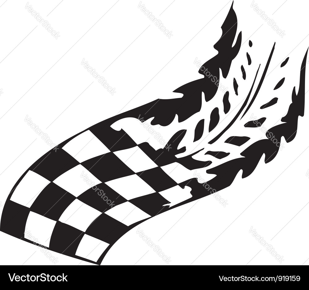 Racing Checkered Flag Royalty Free Vector Image