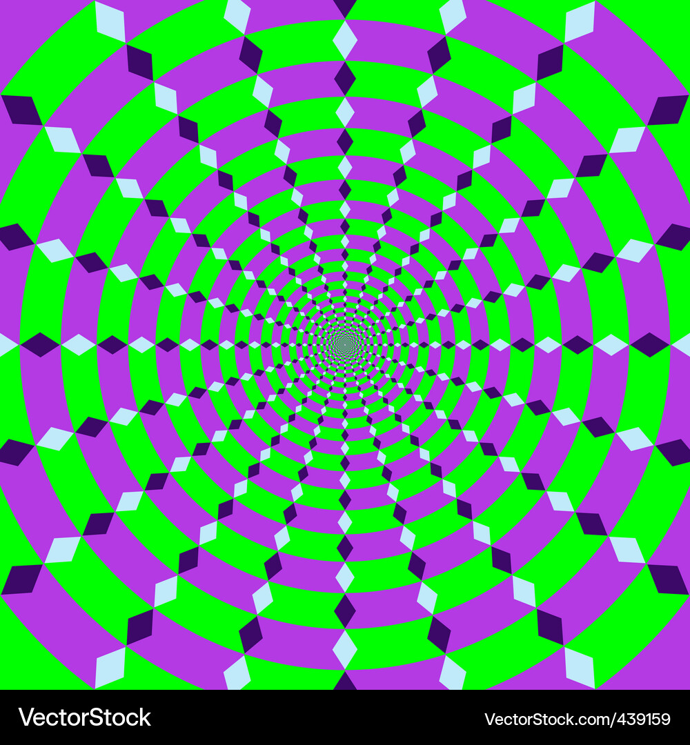 Rotating Psychedelic Vortex Vector Image