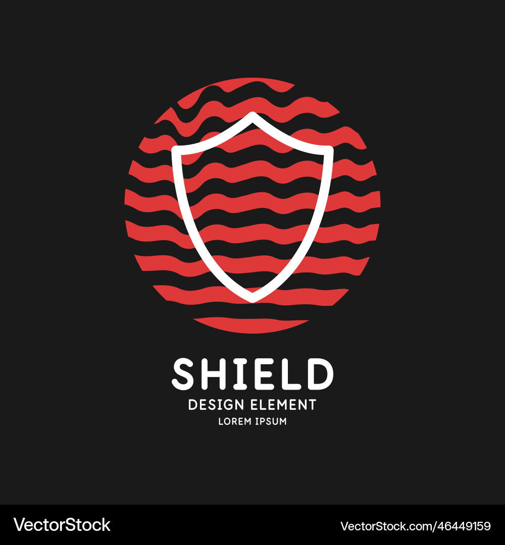 Shield a symbol of protection and reliability Vector Image