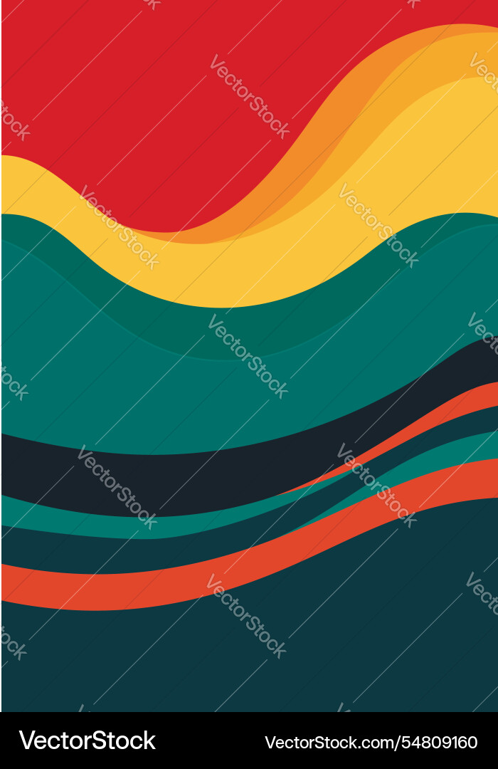 Abstract background with colorful waves in retro Abstract background with colorful waves in retro vector image
