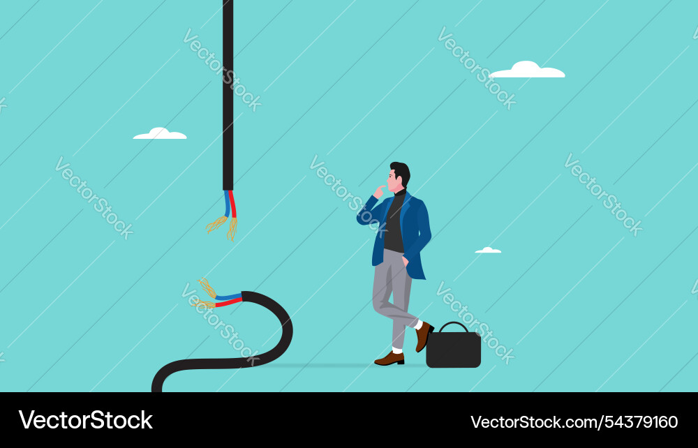 Lost connection system error or broken page Lost connection system error or broken page vector image