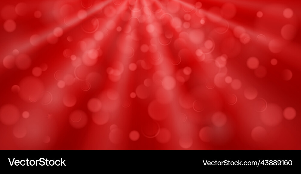 Red Bokeh Abstract Background vector image