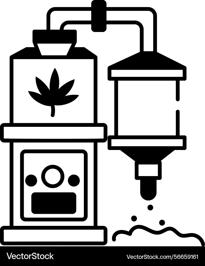 A doodle style icon of cannabis lotion Vector Image