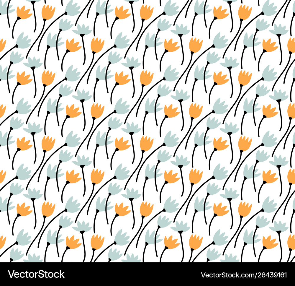 Blossom floral pattern in blooming botanical Blossom floral pattern in blooming botanical Vector Image
