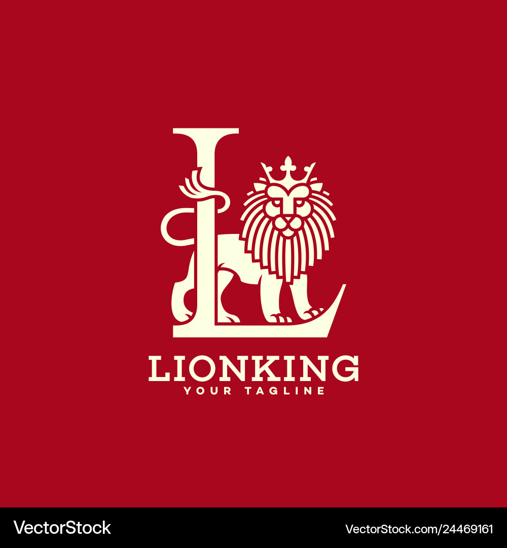 Lion logo vector image