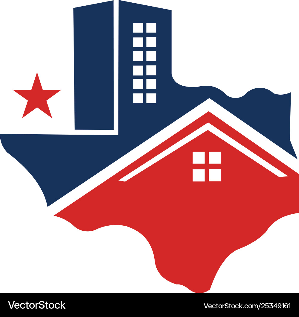 Texas Home Logo (25349161) – Royalty-Free Vector | VectorStock, image size:1000x1062