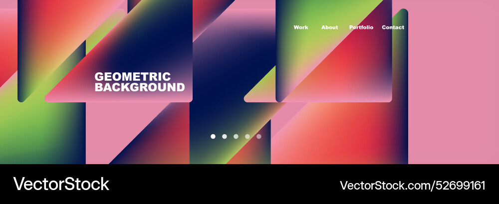 Triangle minimal web site page background design vector image