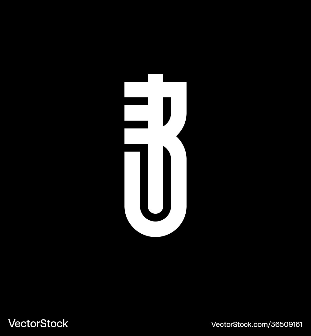 Ur oder ru - logotype monogramm mit Buchstaben r und u Ur oder ru - logotype monogramm mit Buchstaben r und u vektorbild