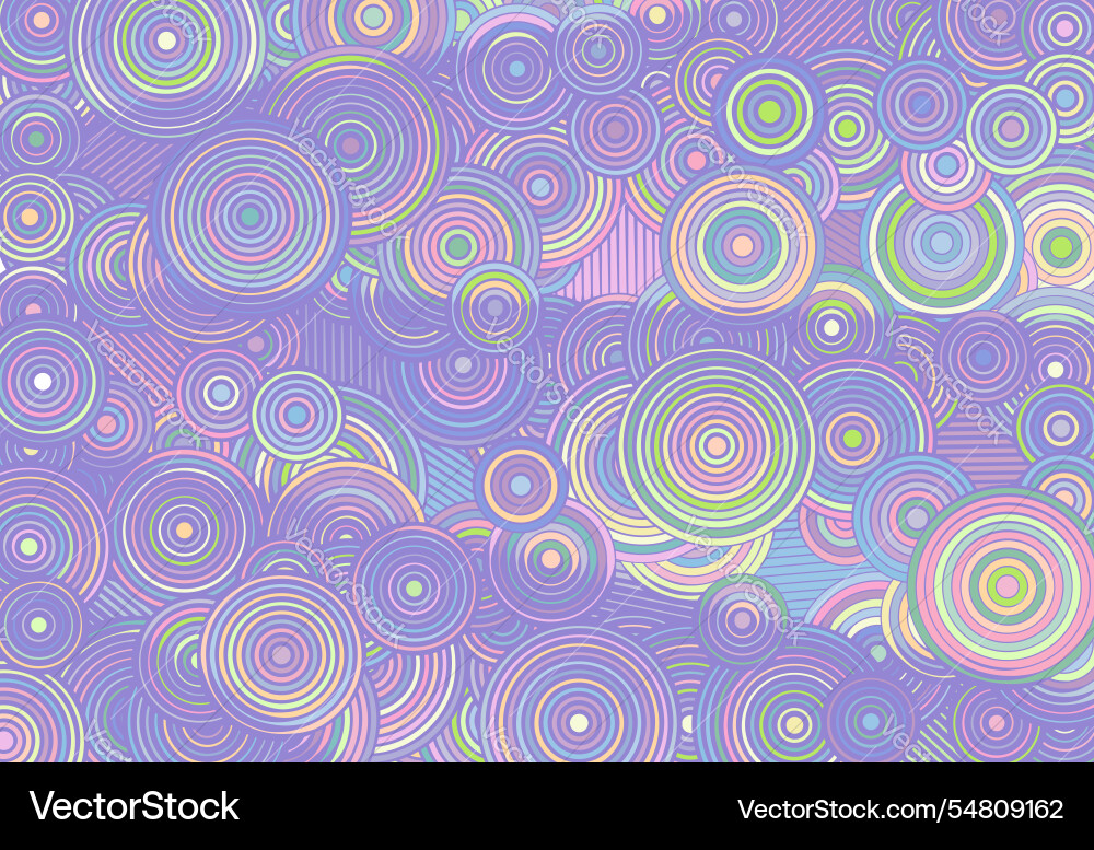 Abstract psychedelic background with circles Abstract psychedelic background with circles vector image