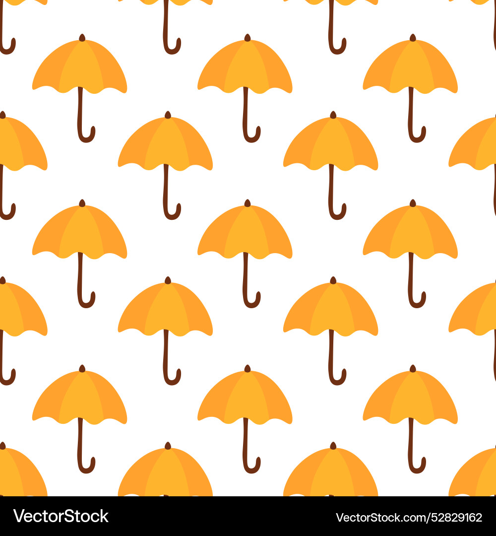 Autumn seamless pattern with umbrellas Autumn seamless pattern with umbrellas Vector Image