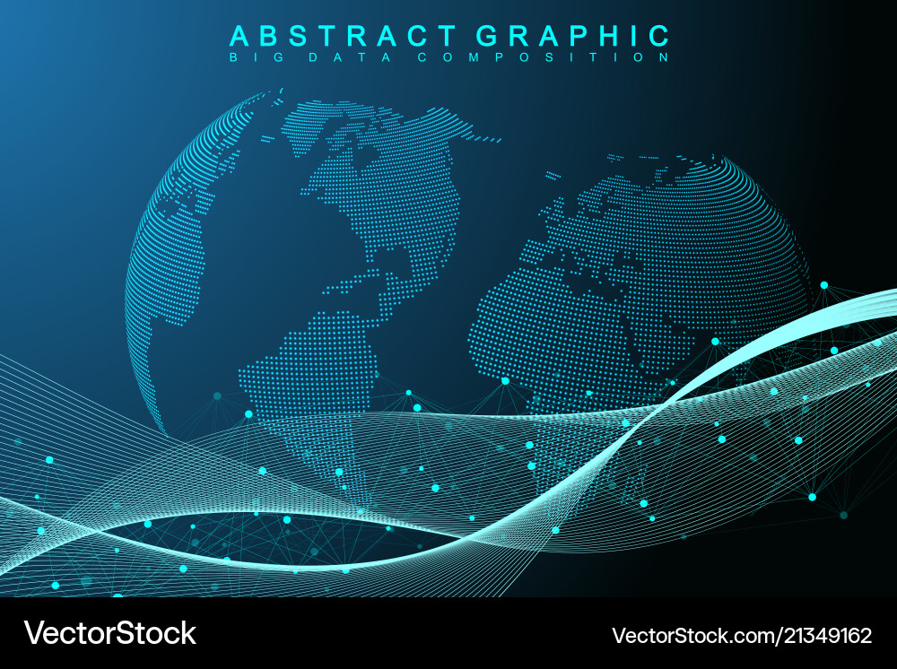 Big data visualization graphic abstract Big data visualization graphic abstract vector image