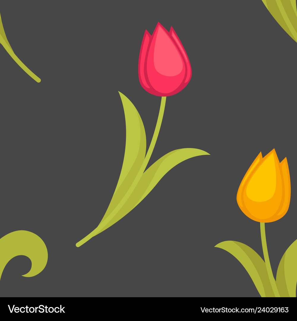 Background seamless pattern with spring vector image