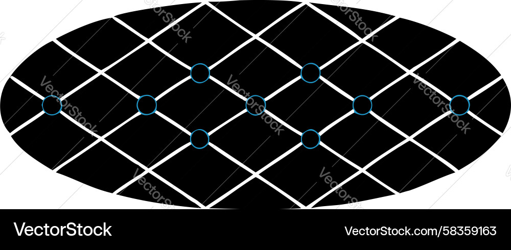 Elliptical Grid Pattern Vector Image