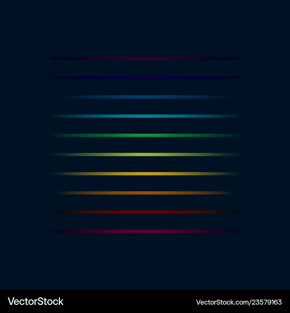 Multicolored lines colorful horizontal Vector Image