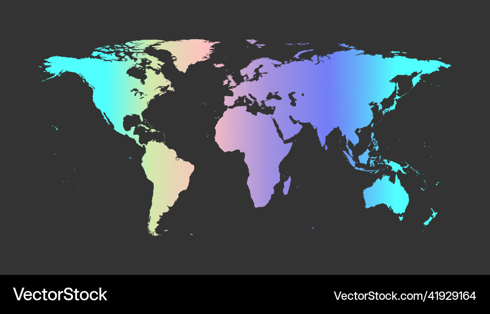 Abstract gradient world map Abstract gradient world map vector image