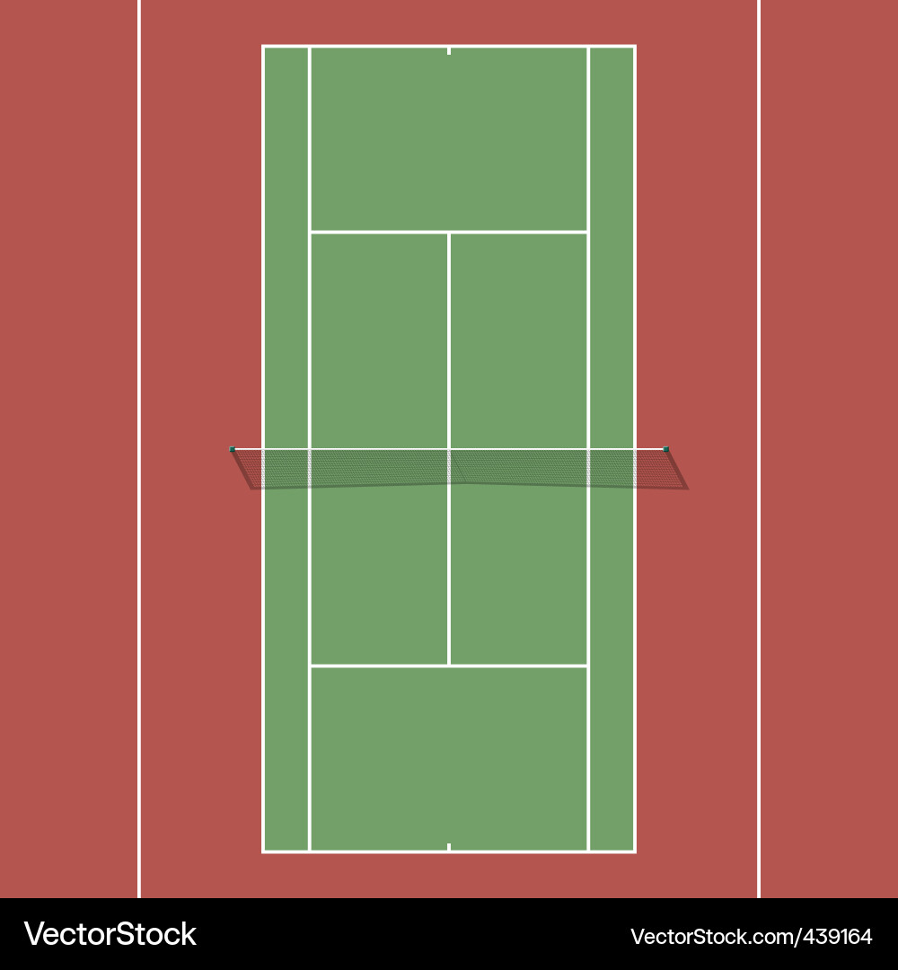 Tennisplatz vektorbild