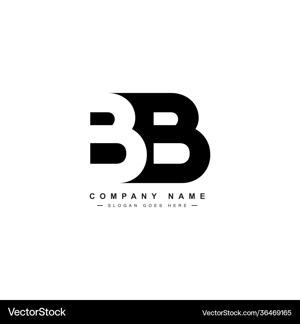 BB Initial Logo - Modern Monogram Vector Image