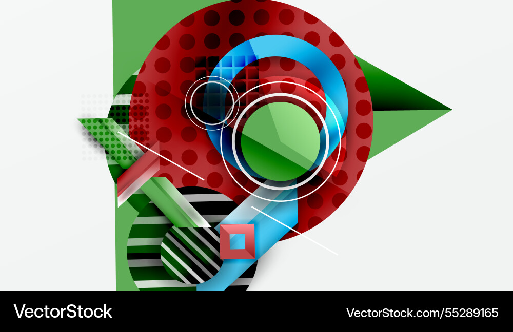 Dynamic complex geometric abstract background Dynamic complex geometric abstract background Vector Image