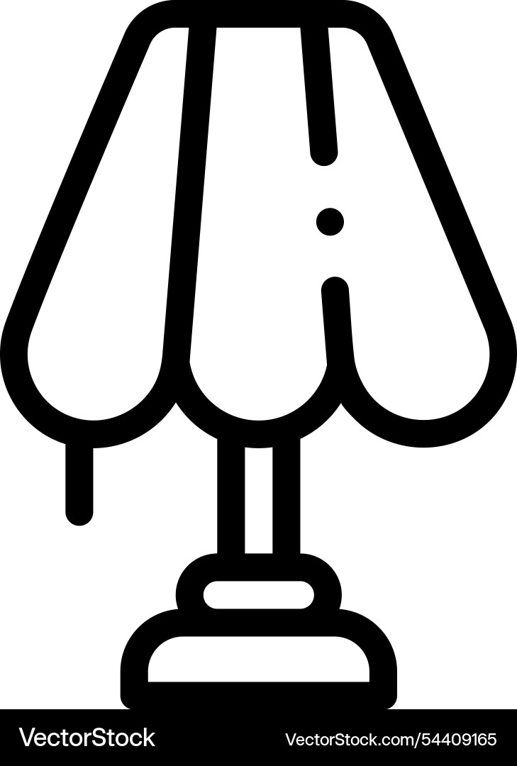 Lamp icon thin linear style design isolated Lamp icon thin linear style design isolated vector image