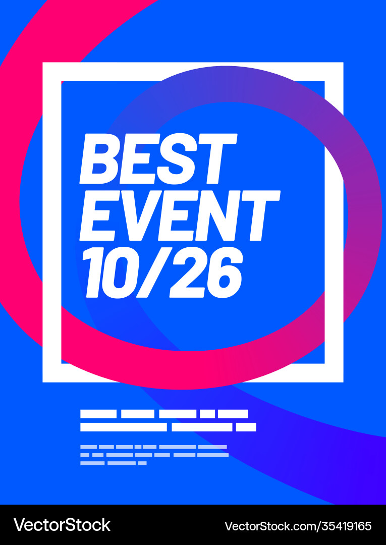 Layout design template with abstract dynamic vector image