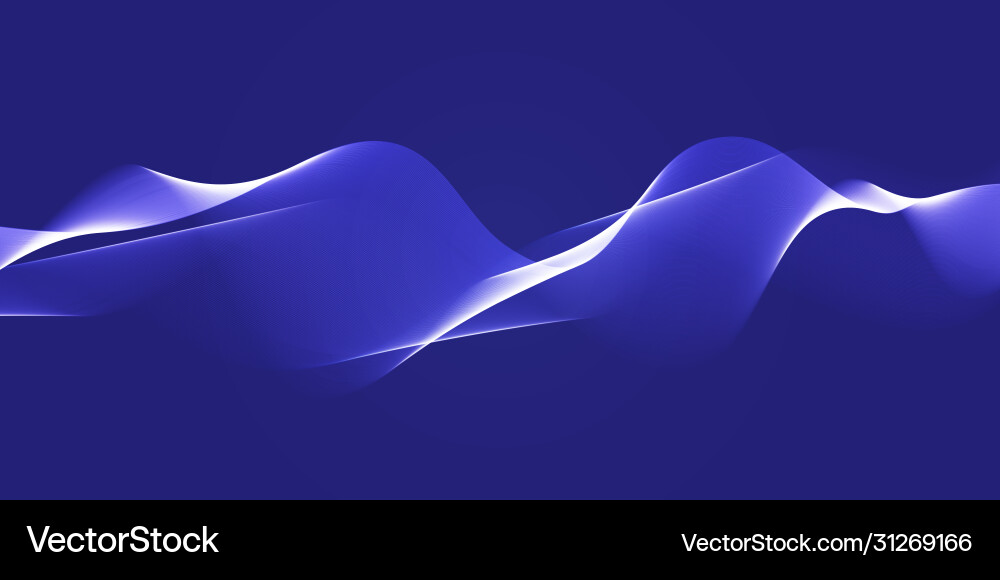 Abstract background with flowing lines vector image
