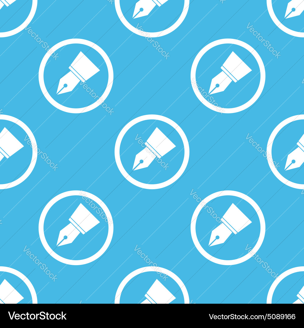 Ink pen nib sign pattern Vector Image