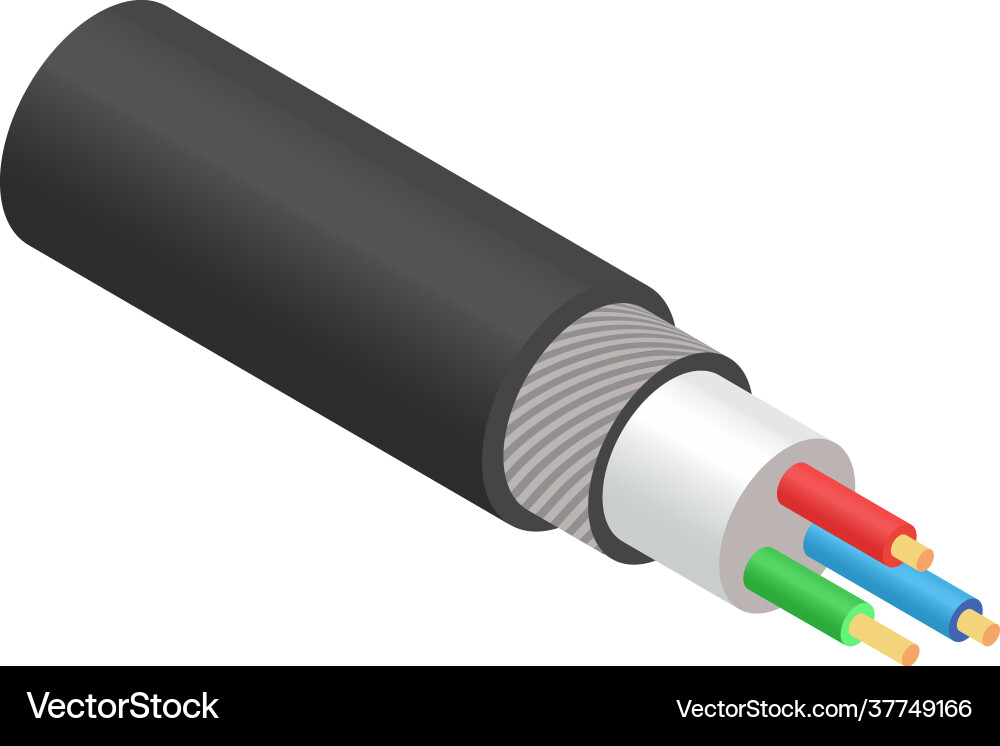 Internet connection wire composition Internet connection wire composition Vector Image