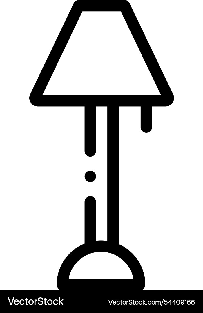 Lamp icon thin linear style design isolated Lamp icon thin linear style design isolated vector image