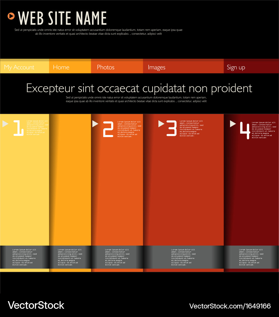 Modern web site design template vector image