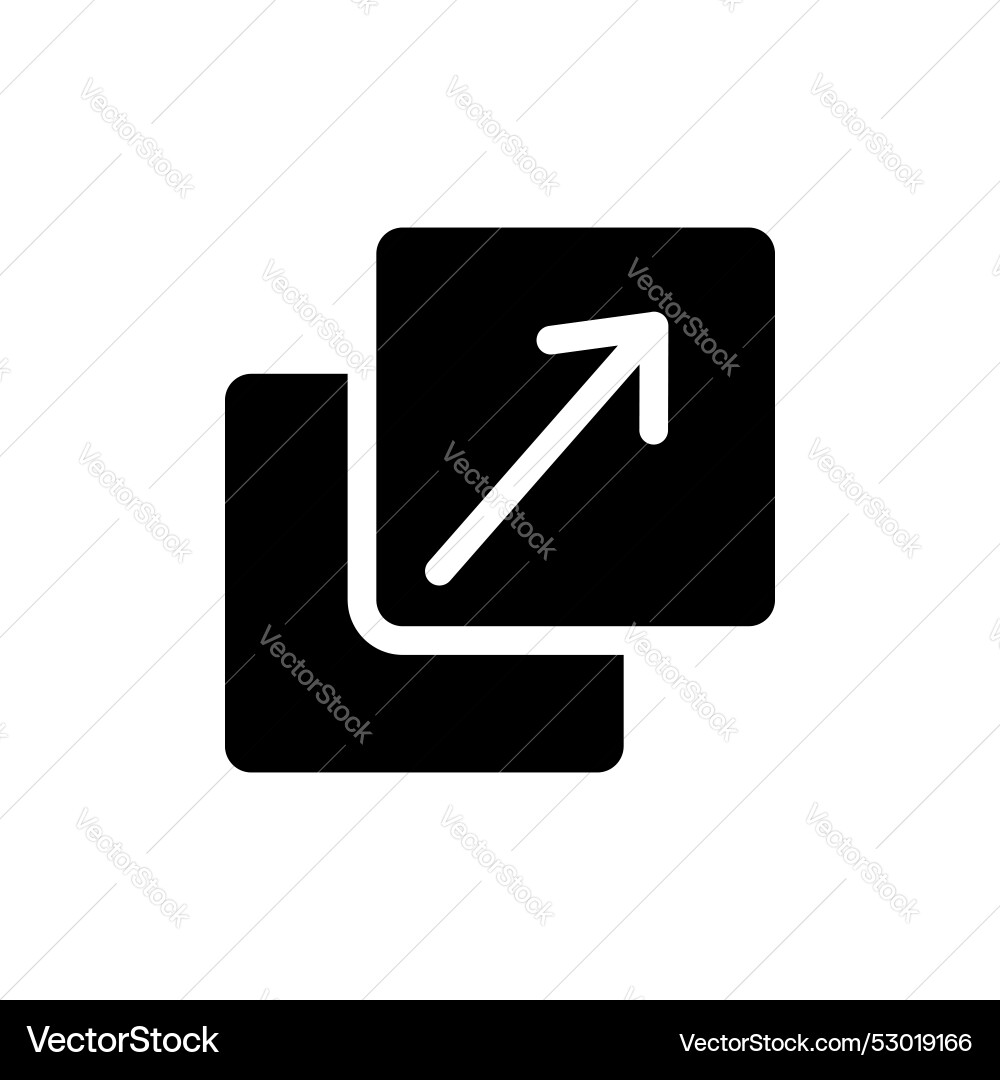 Resize icon set upscale streamline screen button Vector Image