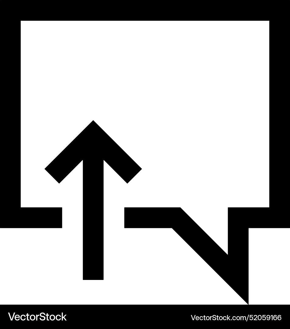 Upload outline icon symbol image Vector Image