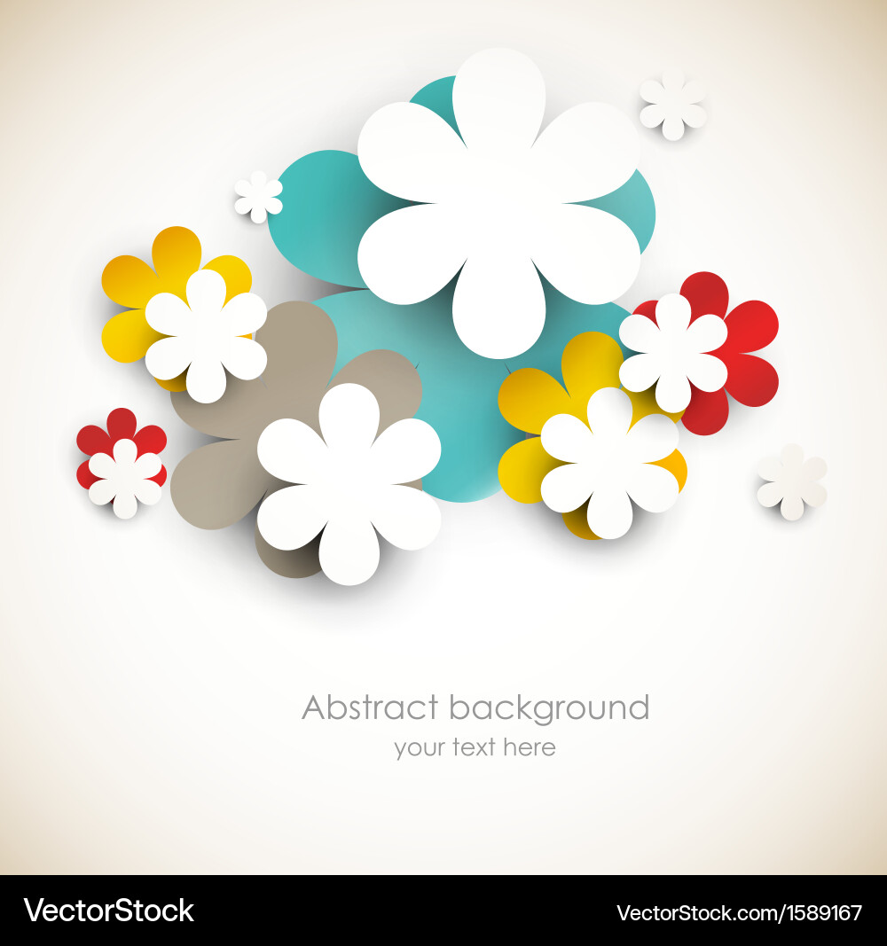 Background with flowers Royalty Free Vector Image